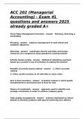 ACC 201 Umaine Exam 1questions and answers 2025 already graded A&plus;&period;