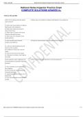 National Home Inspector Practice Exam COMPLETE SOLUTIONS GRADED A&plus;