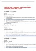 CSIA 300 Quiz 1 Questions and Answers Latest 2024&sol;2025 Update 100&percnt; Correct