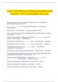  Laser Hair Removal Training Questions And Answers 100&percnt; Guaranteed Success&period;