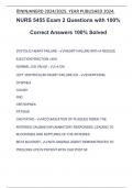 NURS 5455 Exam 2 Questions with 100&percnt; Correct Answers 100&percnt; Solved
