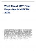 West Coast EMT Final Prep &ndash; Medical EXAM 2025