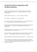 HI 410-Ch&period;3-Part 2 questions with verified solutions