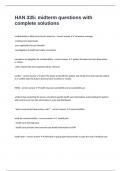 HAN 335&colon; midterm questions with complete solutions 