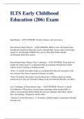 ILTS Early Childhood Education &lpar;206&rpar; Exam