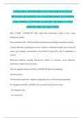 PAEDIATRIC PHYSIOTHERAPY END SEMESTER EXAM REVISION QUESTIONS&period; ALL EXAM REVISION QUESTIONS AND CORRECT ANSWERS &lpar;ALREADY GRADED A&plus;&rpar; &lpar;2024 UPDATE&rpar; 100&percnt; GUARANTEED