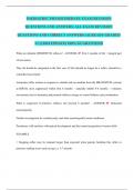 PAEDIATRIC PHYSIOTHERAPY EXAM REVISION QUESTIONS AND ANSWERS&period; ALL EXAM REVISION QUESTIONS AND CORRECT ANSWERS &lpar;ALREADY GRADED A&plus;&rpar; &lpar;2024 UPDATE&rpar; 100&percnt; GUARANTEED