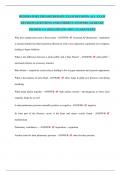 RESPIRATORY PHYSIOTHERAPY EXAM REVISION&period; ALL EXAM REVISION QUESTIONS AND CORRECT ANSWERS &lpar;ALREADY GRADED A&plus;&rpar; &lpar;2024 UPDATE&rpar; 100&percnt; GUARANTEED