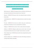 FOUNDATION IN PHYSIOTHERAPY&period; SAMPLE EXAM REVISION PRACTICE QUESTIONS WITH CORRECT ANSWERS &lpar;2024 UPDATE&rpar;