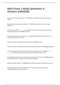 NSCI Exam 1 Study Questions & Answers 2024&sol;2025