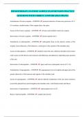 PHYSIOTHERAPY ANATOMY&period; SAMPLE EXAM REVISION PRACTICE QUESTIONS WITH CORRECT ANSWERS &lpar;2024 UPDATE&rpar;