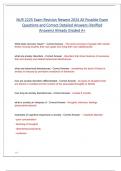 NUR 2225 Exam Revision Newest 2024 All Possible Exam Questions and Correct Detailed Answers &lpar;Verified Answers&rpar; Already Graded A&plus;