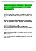 WSU Accounting 230 Exam 3 Questions with 100&percnt; Correct Answers &vert; Verified &vert; Latest Update