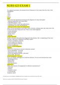 NURS&lowbar;623&lowbar;exam&lowbar;1a&lowbar;real Questions with complete solution