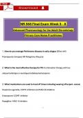 NR568 &sol; NR 568 Final Exam &lpar;Latest 2026 &sol; 2027&rpar;&colon; Advanced Pharmacology for the AGPCN Tested Questions with Verified Answers - Chamberlain