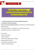 NR568 &sol; NR 568 Midterm Exam & Final Exam&colon; ALL IN ONE &lpar;Latest 2025 &sol; 2026&rpar;&colon; Advanced Pharmacology for the AGPCN Tested Questions with Verified Answers - Chamberlain