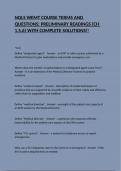 NOLS WEMT COURSE TERMS AND QUESTIONS&colon; PRELIMINARY READINGS &lpar;CH 1&comma;5&comma;6&rpar; WITH COMPLETE SOLUTIONS&excl;&excl;