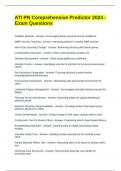 ATI PN Comprehensive Predictor 2024 - Exam Questions & Answers