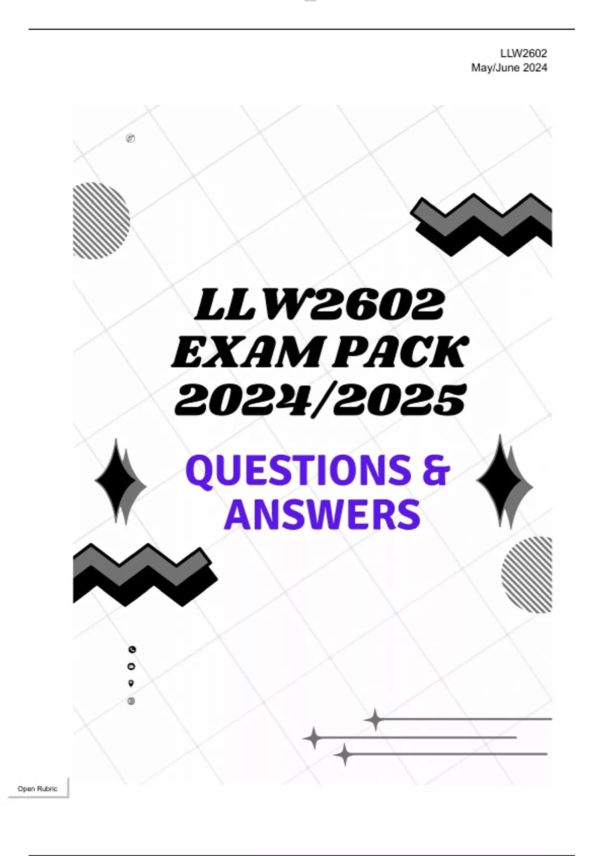 LLW2602 EXAM PACK 2024/2025 (QUESTIONS & ANSWERS) - Collective Labour ...