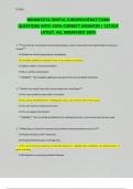 MINNESOTA DENTAL JURISPRUDENCE EXAM QUESTIONS WITH 100&percnt; CORRECT ANSWERS &vert; ESTUDY LATEST&comma; ALL ANSWERED 100&percnt;