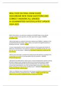 WGU D220 OA FINAL EXAM GUIDE 2024&vert;BRAND NEW EXAM QUESTIONS AND CORRECT ANSWERS ALL GRADED A&plus;&vert;GUARANTEED SUCCESS&vert;LATEST UPDATE 2024-2025