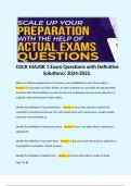 CDCR MAJOR 1 Exam Questions with Definitive Solutions&sol; 2024-2025&period; 