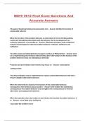 BEHV 5612 Final Exam Questions And Accurate Answers