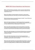 BEHV 5612 Exam Questions And Answers