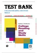 Test Bank For College Reading and Study Skills 14th Edition by Kathleen T&period; McWhorter &lpar;All Chapters Included&rpar;