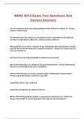BEHV 5612 Exam Two Questions And Correct Answers
