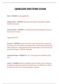  QMB3200 MIDTERM EXAM QUESTIONS AND ANSWERS 2024