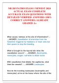 NR 283 PATHO EXAM 1 NEWEST 2024  ACTUAL EXAM COMPLETE  ACCURATE EXAM QUESTIONS WITH  DETAILED VERIFIED ANSWERS &lpar;100&percnt;  CORRECT ANSWERS&rpar; &sol;ALREADY  GRADED A&plus;