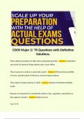 CDCR Major 2&sol; 70 Questions with Definitive Solutions&period;  