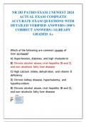 NR 283 PATHO EXAM 2 NEWEST 2024  ACTUAL EXAM COMPLETE  ACCURATE EXAM QUESTIONS WITH  DETAILED VERIFIED ANSWERS &lpar;100&percnt;  CORRECT ANSWERS&rpar; &sol;ALREADY  GRADED A&plus;