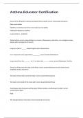 Asthma Educator Certification exam 2024&sol;2025 with 100&percnt; complete solutions