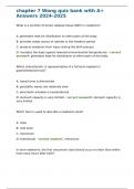 chapter 7 Wong quiz bank with A&plus; Answers 2024-2025