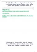 Test Bank for Pharmacology and the Nursing Process 9th Edition Linda Lilley Shelly Collins Julie Snyder Complete Guide A&plus; 2024