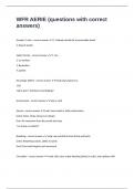 WFR AERIE &lpar;questions with correct answers&rpar;