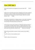 Csci 340 Set 1 Questions and answers latest update