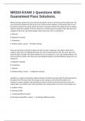 NR224 EXAM 1 Questions With Guaranteed Pass Solutions&period;