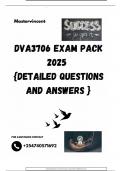 DVA3706 EXAM PACK 2025  &lbrace;DETAILED QUESTIONS AND ANSWERS &rcub;