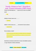 Family Violence Questions and Correct Answers &lpar;100&percnt; Pass&rpar;
