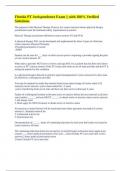 Florida PT Jurisprudence Exam &vert;&vert; with 100&percnt; Verified Solutions&period;