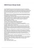 CBCS Exam Study Guide questions and answers already graded A&plus; 2025&sol;2026
