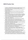 CBCS Practice Test questions and answers already graded A&plus; 2025&sol;2026