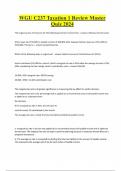 WGU C237 Taxation 1 Review Master Quiz 2024