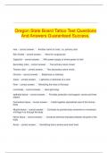   Oregon State Board Tattoo Test Questions And Answers Guaranteed Success&period;