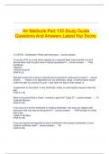 Air Methods Part 135 Study Guide Questions And Answers Latest Top Score&period;