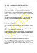 ICC &sol; UST EXAM QUESTIONS AND ANSWERS
