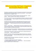  WSU Accounting 230 Exam 3 Questions And Answers Rated A&plus; 2024&period;